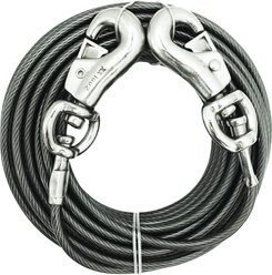Boss Pet Prestige Dog Tie-Out, Super Beast, Black, 15-ft slide 2 of 2