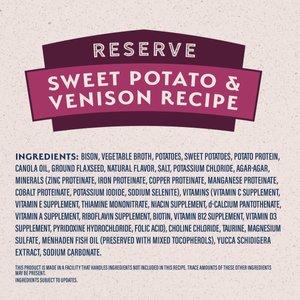 Natural Balance Limited Ingredient Reserve Sweet Potato & Venison Recipe Wet Dog Food, 13-oz can, case of 12