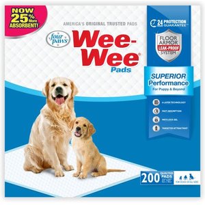 Four Paws Wee-Wee Superior Performance Dog Pee Pads, 200 count, 22-in x 23-in