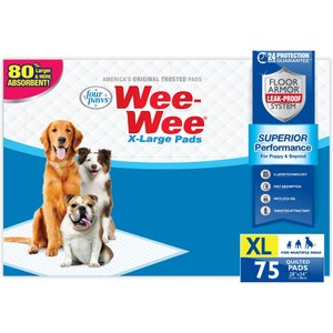 Four Paws Wee-Wee Superior Performance Dog Pee Pads, X-Large, 28 x