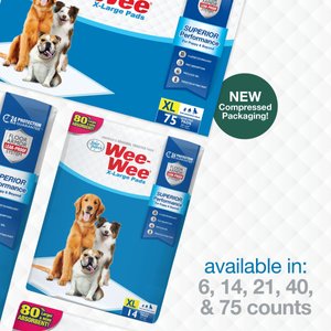 Wee-Wee Superior Performance Dog Pee Pads, X-Large, 28 x 34-in, 75 count