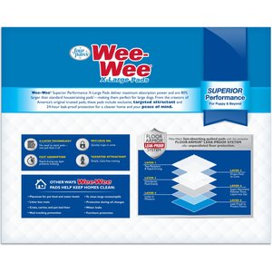 Wee-Wee Superior Performance Dog Pee Pads, X-Large, 28 x 34-in, 75 count