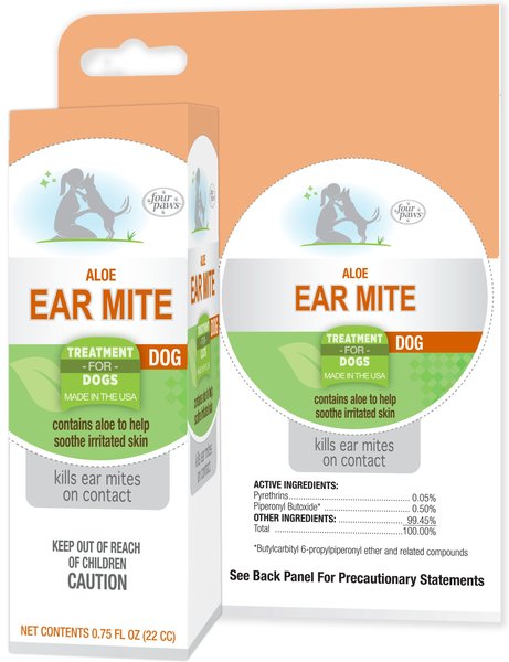 Four Paws Healthy Promise Aloe Ear Mite Treatment for Dogs, 0.75-oz slide 1 of 11