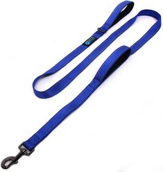 Max and Neo Dog Gear Nylon Reflective Double Dog Leash, Blue, 6-ft long, 1-in wide slide 1 of 8
