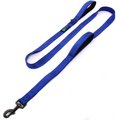 Max and Neo Dog Gear Nylon Reflective Double Dog Leash, Blue, 6-ft long, 1-in wide