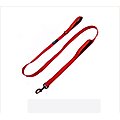 Max and Neo Dog Gear Nylon Reflective Double Dog Leash, Red, 6-ft long, 1-in wide