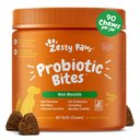 Zesty Paws Probiotic Bites Pumpkin Flavored Soft Chews Gut Flora & Digestive Supplement for Dogs, 90 count