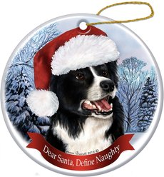 Pet Gifts USA Howliday Dog Breed Ornament, Border Collie