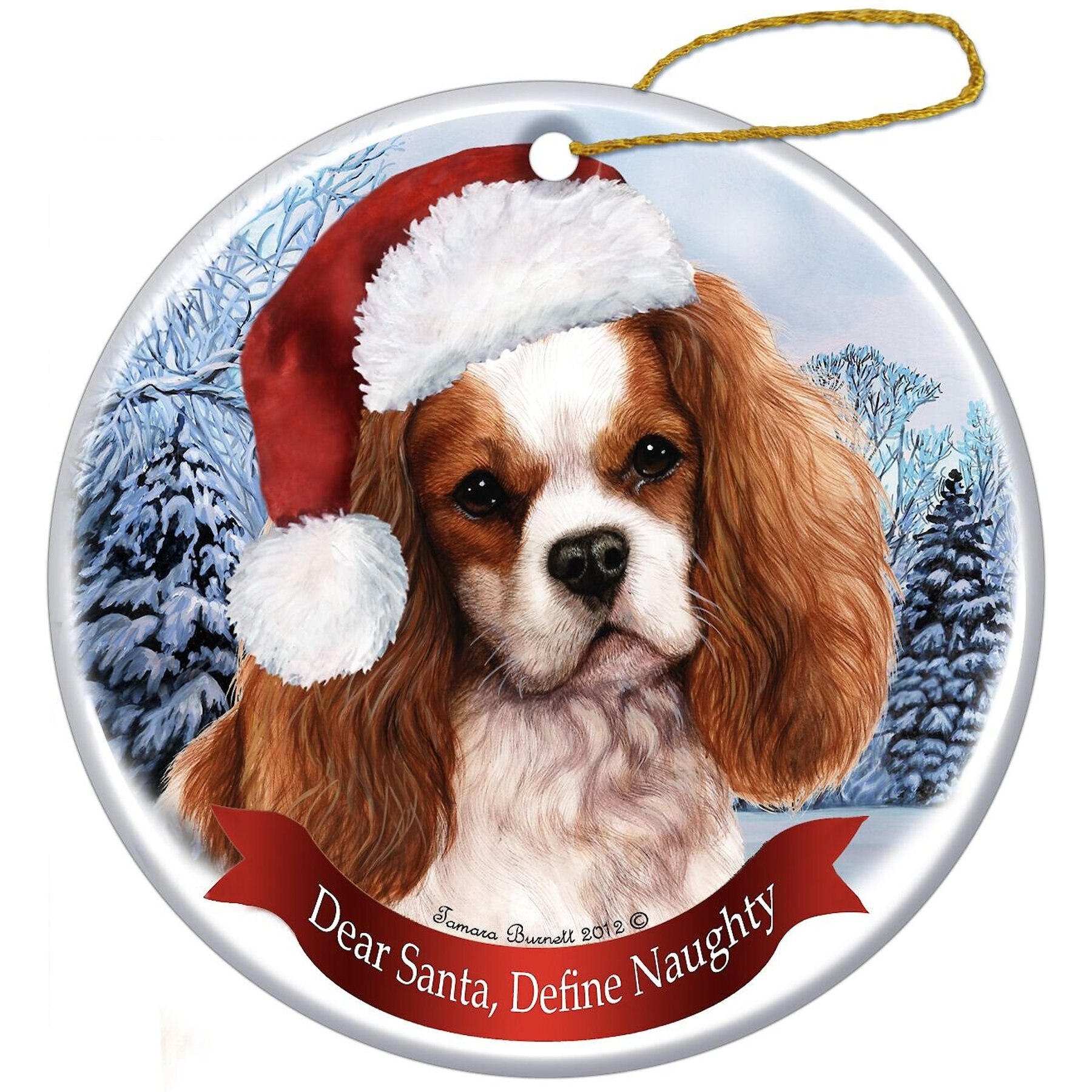 Pet Gifts USA Howliday Dog Breed Ornament, Cavalier King Charles