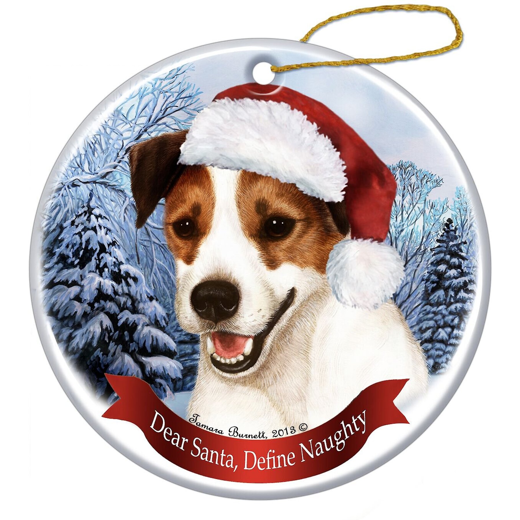 Pet Gifts USA Howliday Dog Breed Ornament, Jack Russel