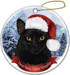 Pet Gifts USA Howliday Cat Breed Ornament, Black Cat