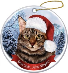 Pet Gifts USA Howliday Cat Breed Ornament, Maine Coon