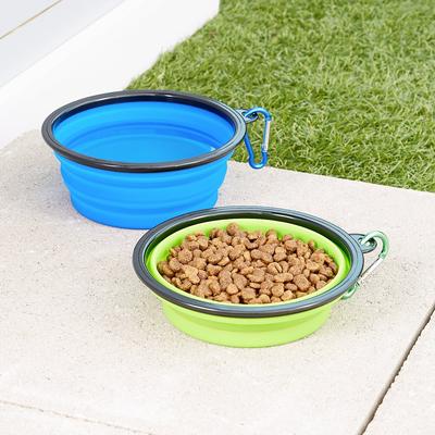 Show full view: Mr. Peanut's Premium Collapsible Non-Skid Silicone Dog & Cat Bowls, 34-oz, 2 count slide 5 of 11