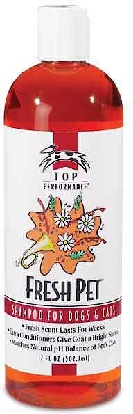 Top Performance Fresh Pet Shampoo for Dogs & Cats, Fresh Scent, 17-oz bottle slide 1 of 4