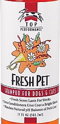 Top Performance Fresh Pet Shampoo for Dogs & Cats, Fresh Scent, 17-oz bottle slide 2 of 3