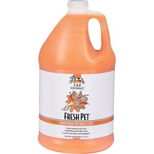 Top Performance Fresh Pet Conditioner for Dogs & Cats, Fresh Scent, 1-gallon concentrate bottle