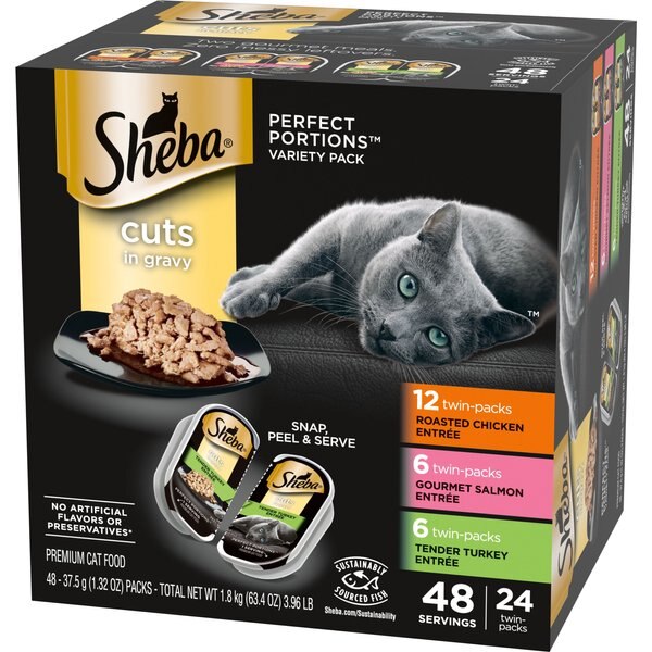 Crave Chicken & Beef Recipe Cuts in Gravy Grain-Free Adult Cat Food Trays