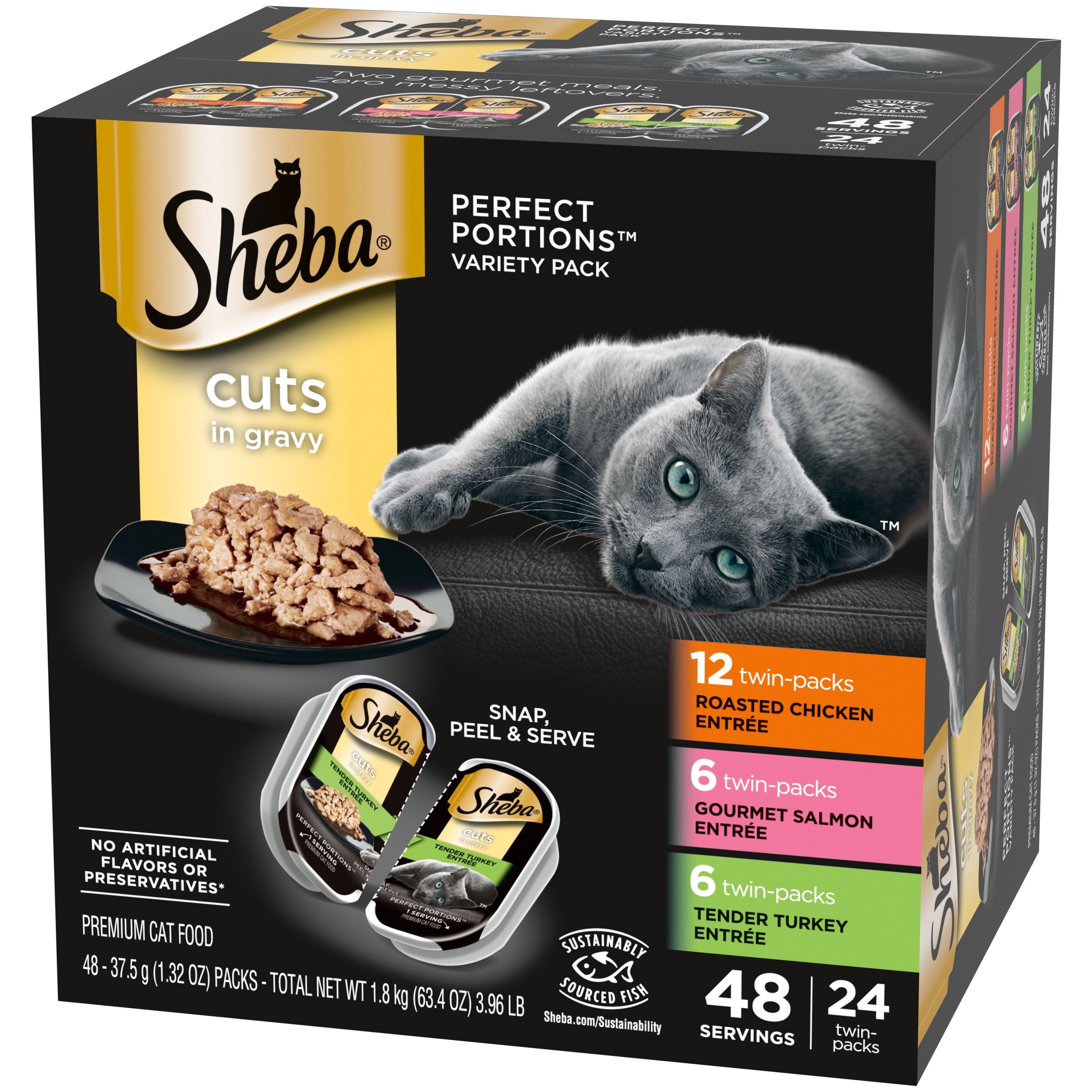 Does Sheba perfect portions cat food need refrigeration after