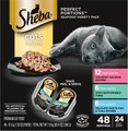 Sheba Perfect Portions Grain-Free Multipack Gourmet Salmon, Substainable Tuna & Delicate Whitefish & ...