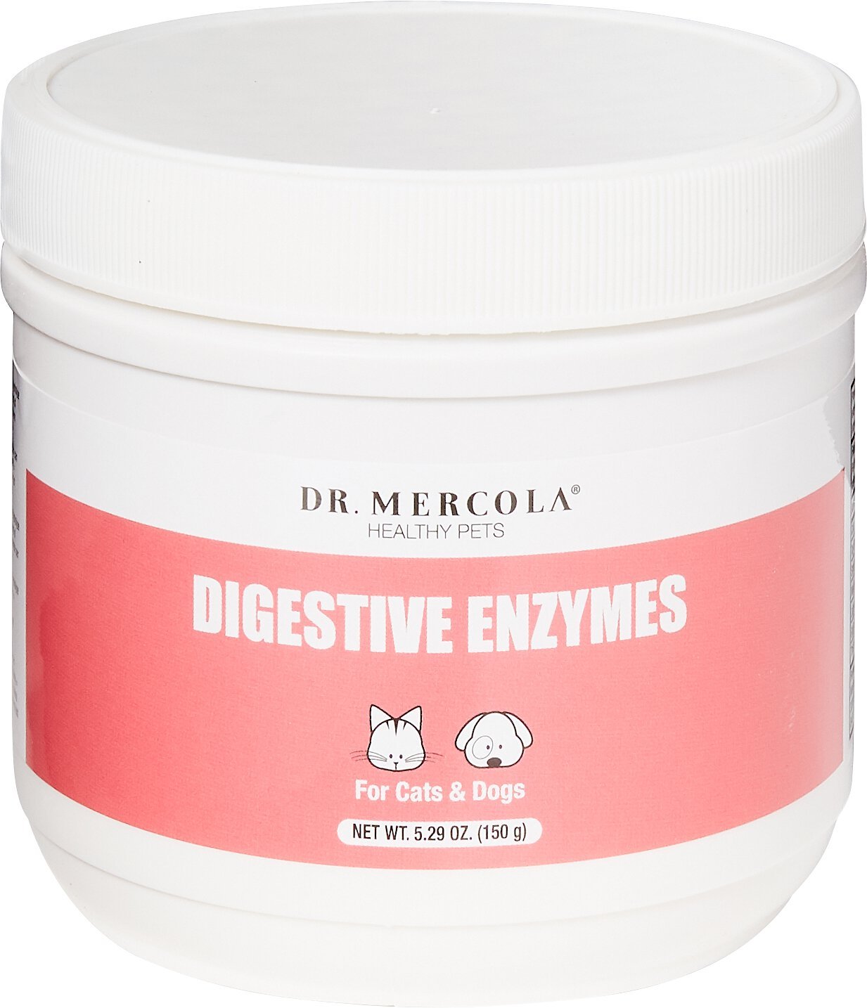 DR. MERCOLA Digestive Enzymes Dog & Cat Supplement, 5.29oz jar