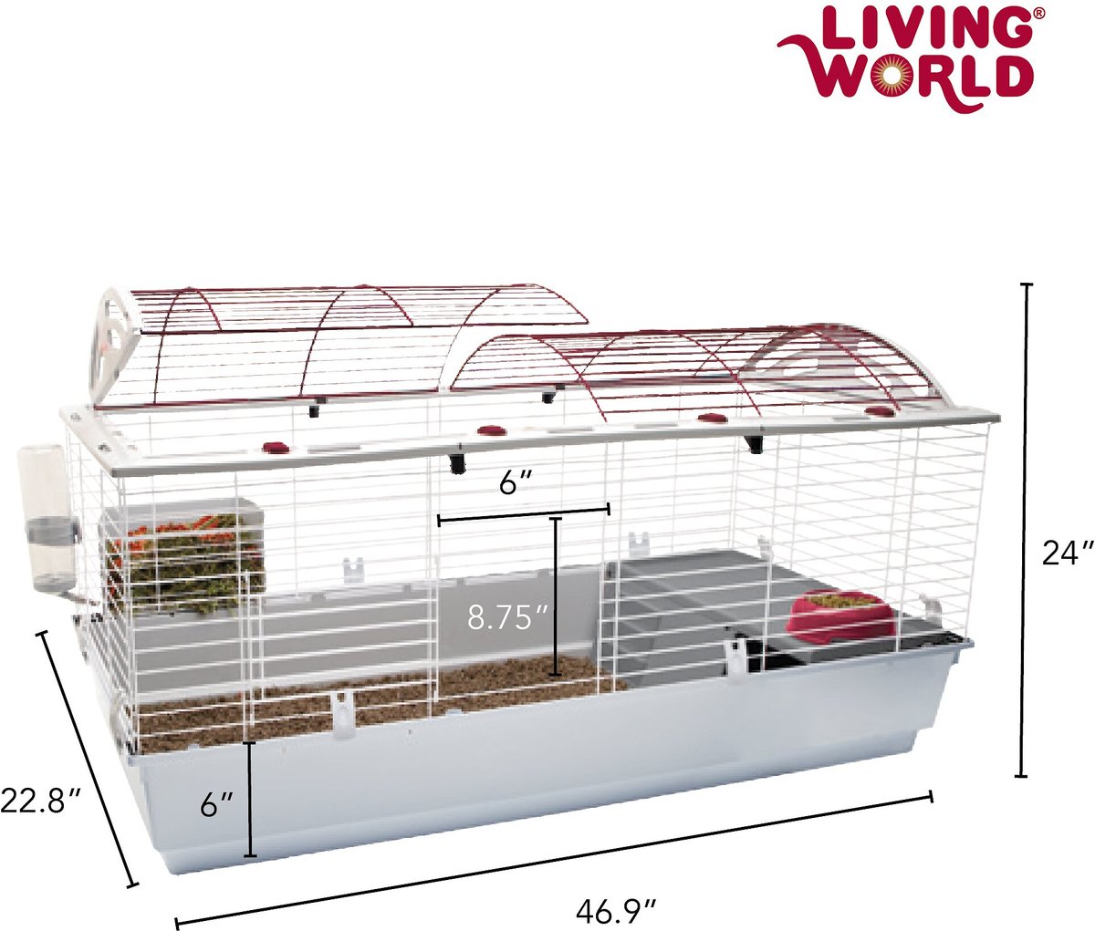 Living world shop rabbit cage xl