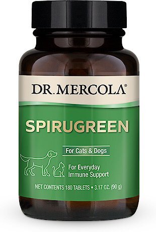 Dr. Mercola SpiruGreen Superfood Tablets Dog & Cat Supplement, 180 count slide 1 of 2