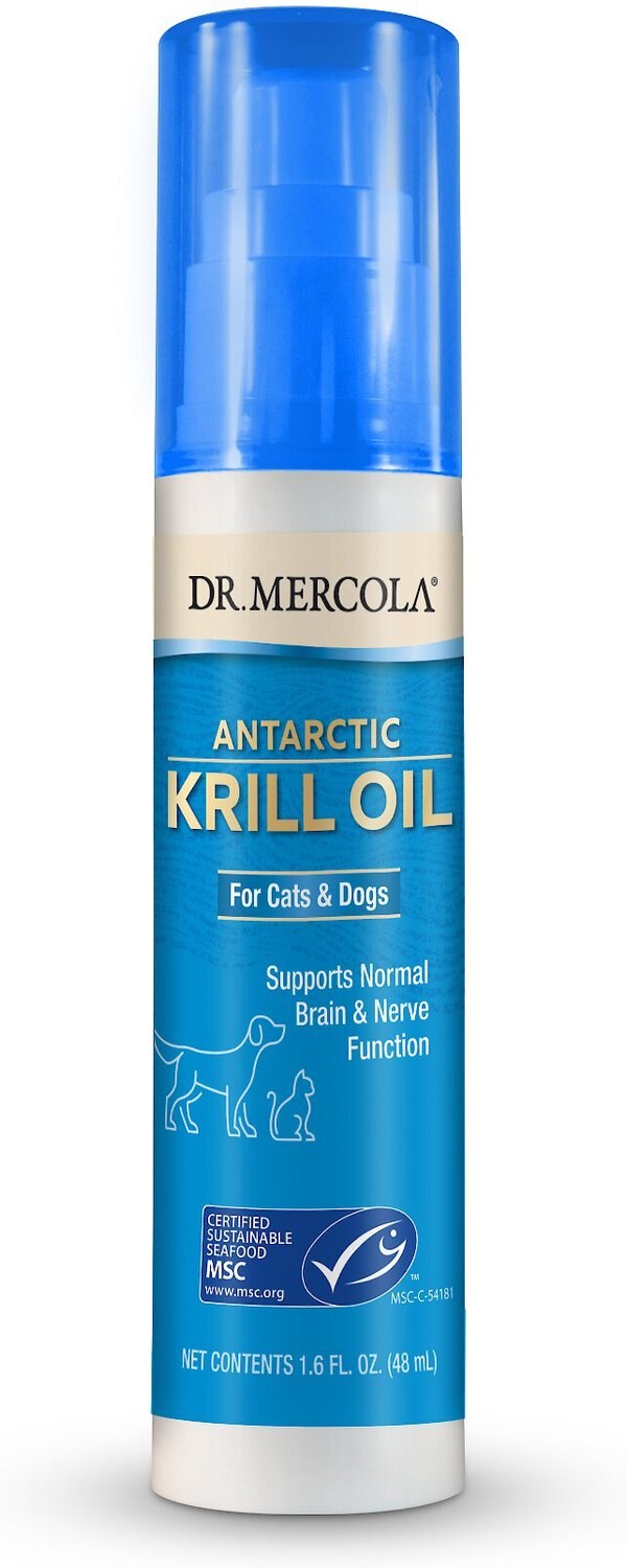 DR. MERCOLA Antarctic Krill Oil Liquid Dog & Cat Supplement, 1.6oz