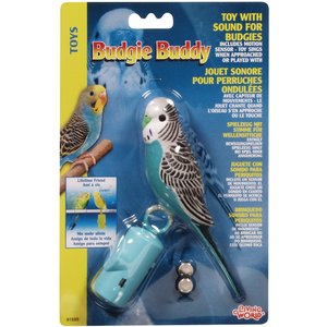 Caged Bird Fake Plastic Buddy Budgie Companion Mate Friend Toy Budgie 
