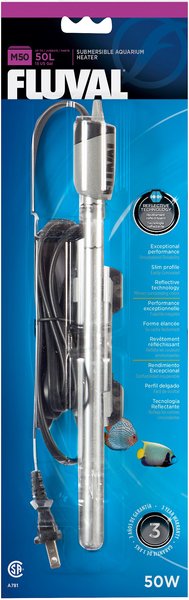 Fluval Submersible Glass Aquarium Heater, 50-watt slide 1 of 2