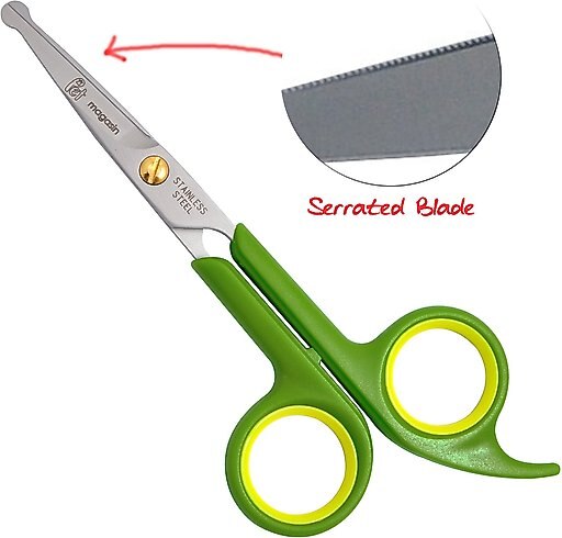 Pet Magasin Dog & Cat Grooming Scissors with Round Safety Tip, 2 pack