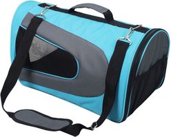 Pet Magasin Soft-Sided Airline-Approved Dog & Cat Carrier Bag, Blue slide 2 of 7