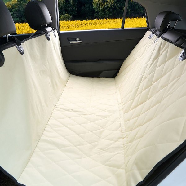 Pet Magasin Luxury Hammock Style Car Seat Cover, Beige slide 1 of 7