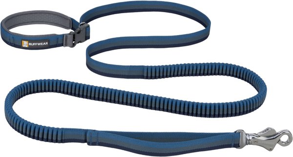 RUFFWEAR Roamer Polyester Running Traffic Handle Dog Leash Orion Blue 12 ft long 1 in wide Chewy