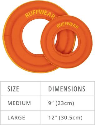 Show full view: Ruffwear Hydro Plane Dog Toy, Campfire Orange, Medium slide 2 of 4