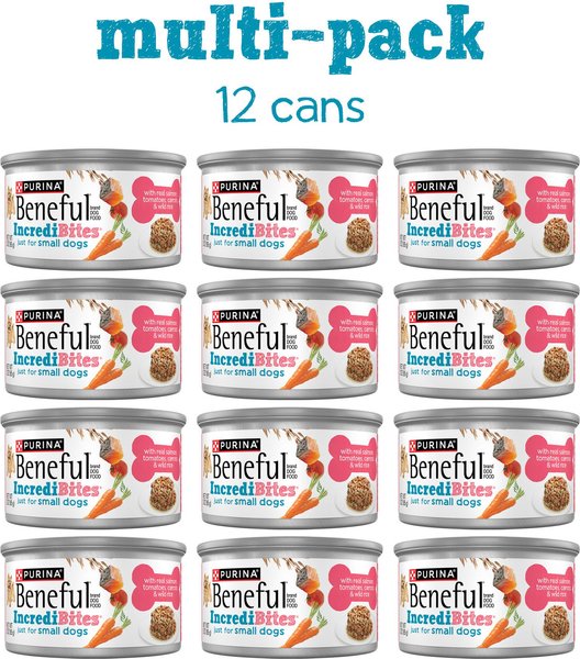 PURINA BENEFUL IncrediBites with Real Salmon & Gravy Small Breed Wet