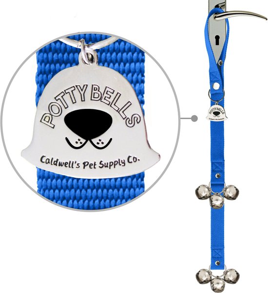 Caldwell's Potty Bells Original Dog Doorbell, Blue slide 1 of 8