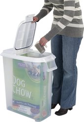 Buddeez Roll Away Pet Food Container with Scoop, 50-qt slide 2 of 3