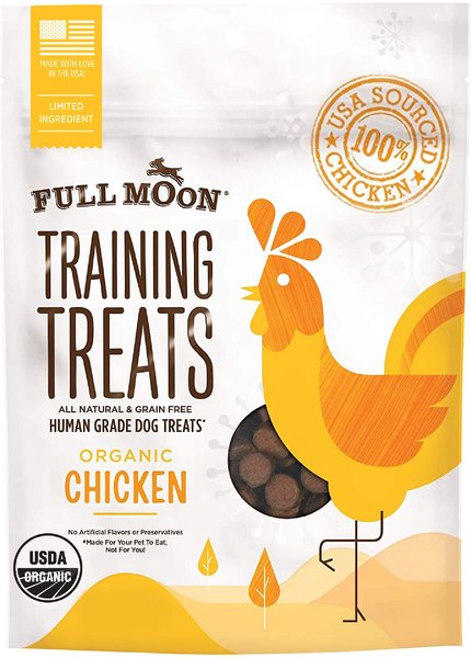 Full Moon Organic Chicken Training Grain-Free Dog Treats, 6-oz bag slide 1 of 8