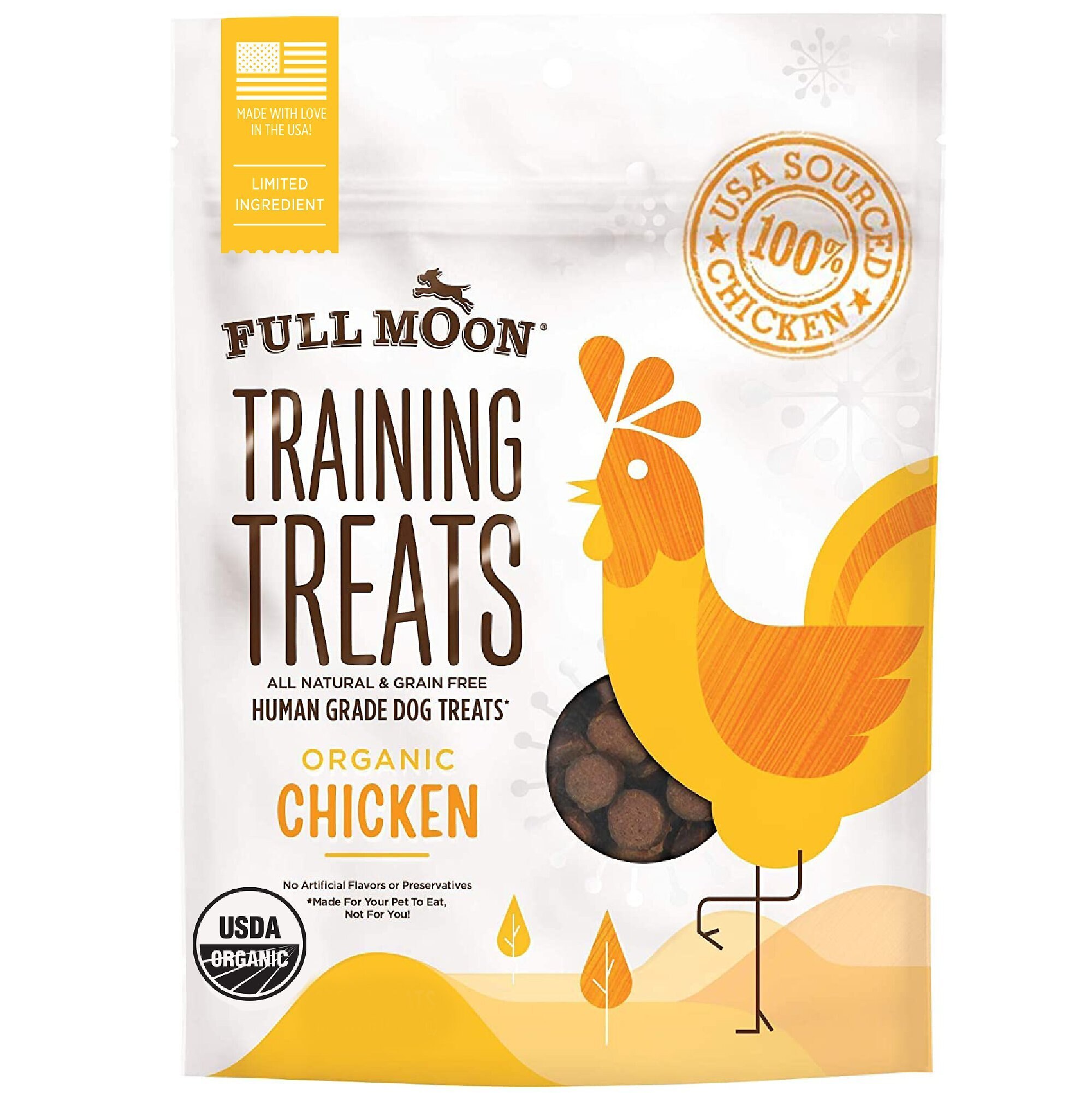 FULL MOON Organic Chicken Training GrainFree Dog Treats Customer