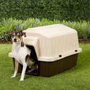 Aspen Pet Petbarn 3 Plastic Dog House, Up to 15-lbs
