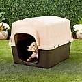 Aspen Pet Petbarn 3 Plastic Dog House, 25-50 lbs