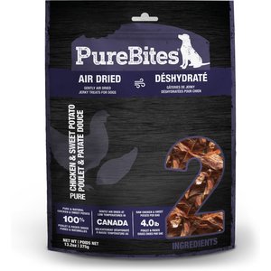 PureBites Chicken & Sweet Potato Jerky Gently Dried Dog Treats, 13.2-oz bag