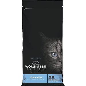 World's Best Zero Mess Unscented Clumping Corn Cat Litter, 24-lb bag