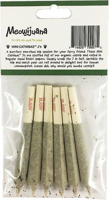 Show full view: Meowijuana Catnibas Meowy J's Rolled Catnip, Mini slide 3 of 6