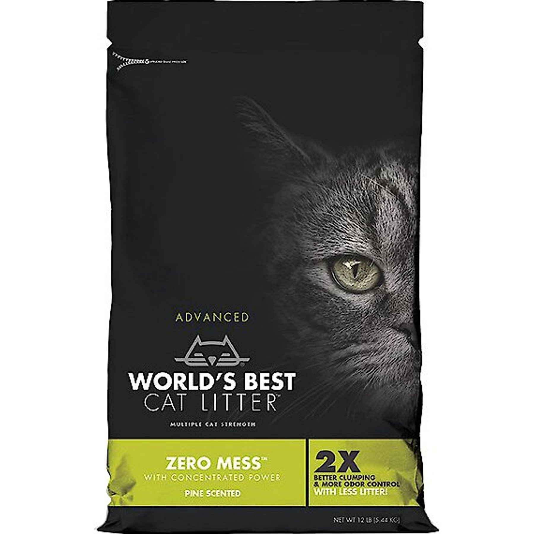 World's Best Zero Mess Pine Scented Cat Litter