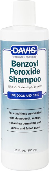 Davis Benzoyl Peroxide Dog & Cat Shampoo, 12-oz bottle slide 1 of 10