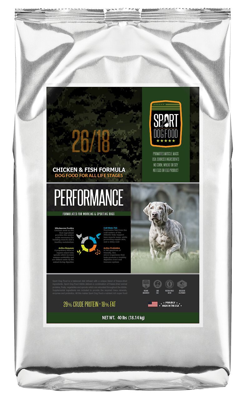 SPORT DOG FOOD 26 18 Performance Recipe Chicken Fish Formula