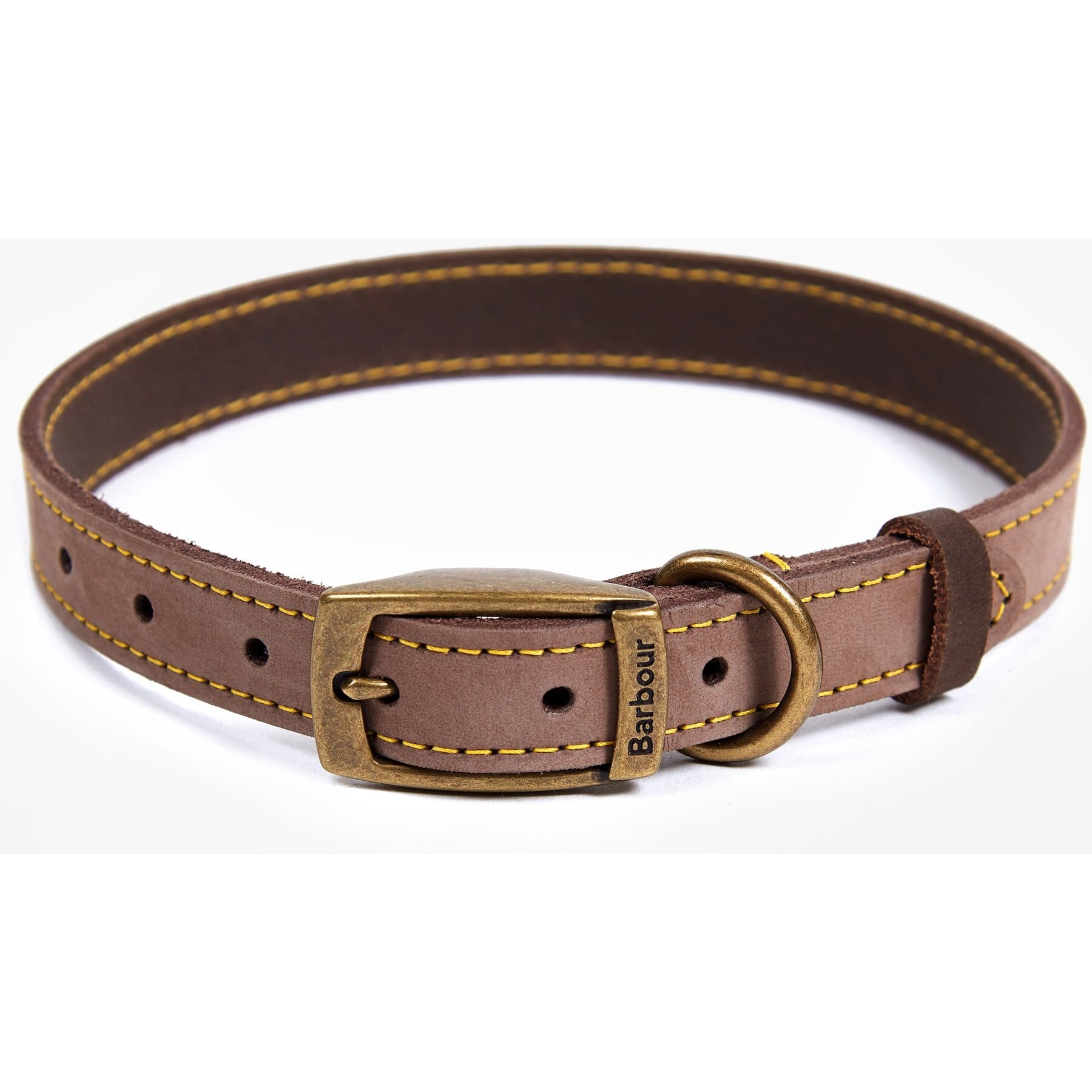 Barbour Leather Dog Collar Brown