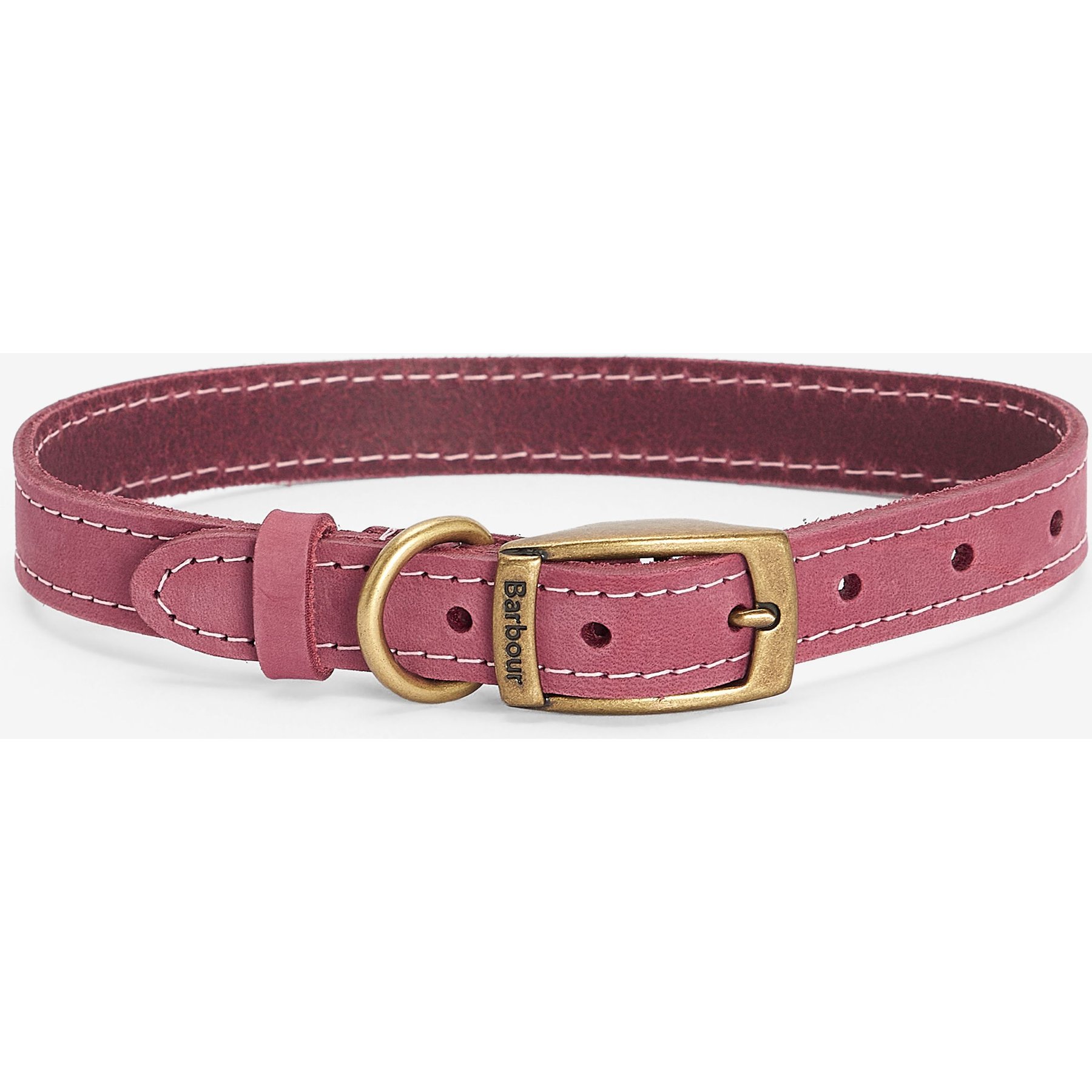 Barbour Leather Dog Collar Pink