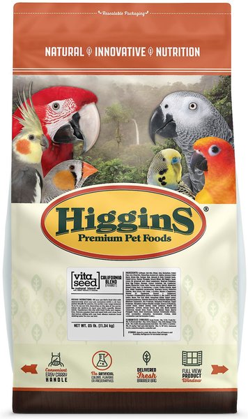 Higgins Vita Seed California Blend Parrot Food, 25-lb slide 1 of 5